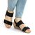Sandale de dama comode cu platforma si pietre Z99-16-BLACK, Marime (12): 38 - 4- Roveli