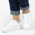 Pantofi sport casual de dama cu platforma H-771-WHITE-GREY, Marime (12): 39* - 2- Roveli Pantofi sport casual de dama cu platforma H-771-WHITE-GREY, Marime (12): 39* - 2- Roveli