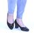 Pantofi de dama eleganti cu toc mediu gros din lac H-27-BLACK​, Marime (12): 37 - 4- Roveli