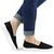 Espadrile de dama usoare si confortabile negre cu insertii argintii  H61-1-BLACK, Marime (12): 38 - 5- Roveli