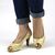 Pantofi de dama eleganti cu platforma, din dantela si insertii aurii​ A7-11-GOLD, Marime (12): 40 - 2- Roveli