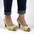 Pantofi de dama eleganti cu platforma, din dantela si insertii aurii​ A7-11-GOLD, Marime (12): 40 - 3- Roveli
