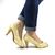 Pantofi de dama eleganti cu platforma, din dantela si insertii aurii​ A7-11-GOLD, Marime (12): 40 - 5- Roveli