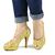Pantofi de dama eleganti cu platforma si toc inalt, cu paiete si insertii aurii A1281-GOLD, Marime (12): 37 - 2- Roveli