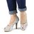 ​Pantofi de dama eleganti cu platforma si toc inalt, cu paiete si insertii argintii A1281-SILVER, Marime (12): 39 - 2- Roveli