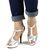 Sandale de dama elegante cu platforma ascunsa si toc inalt subtire A8855-SILVER, Marime (12): 37 - 2- Roveli