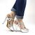 Sandale de dama elegante cu platforma ascunsa si toc inalt subtire A8855-SILVER, Marime (12): 38 - 5- Roveli