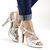 Sandale de dama elegante cu platforma ascunsa si toc inalt subtire A2285-SILVER, Marime (12): 40 - 5- Roveli