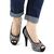 ​Pantofi de dama eleganti cu platforma si toc inalt, cu paiete si insertii stralucitoare A1281-BLACK, Marime (12): 36 - 4- Roveli