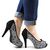 ​Pantofi de dama eleganti cu platforma si toc inalt, cu paiete si insertii stralucitoare A1281-BLACK, Marime (12): 36 - 5- Roveli