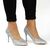 ​Pantofi stiletto de dama, decorati cu glitter argintiu 608-1-SILVER, Culoare (12): Argintiu, Marime (12): 38* - 3- Roveli