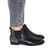 Botine de dama joase,cu benzi elastice laterale 52181-BLACK, Culoare (12): Negru, Gri inchis, Marime (12): 37 - 3- Roveli