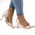 ​Pantofi de ocazie, stiletto, decorati cu pietre A33-075-PINK, Culoare (12): Bej, Marime (12): 40** - 4- Roveli