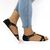 ​Sandale de dama cu aplicatii aurii 1129-5-BLACK, Culoare (12): Auriu, Marime (12): 37 - 3- Roveli