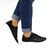 Pantofi sport de dama, cu talpa groasa si insertii de lac 6118-BLACK​, Culoare (12): Alb, Negru, Marime (12): 39 - 4- Roveli