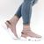Ghete de dama din material elastic cu talpa groasa, accesorizate FBW024-PINK, Culoare (12): Roz, Marime (12): 40** - 3- Roveli