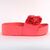 Papuci de dama, cu talpa groasa si funde decorative CK148P-CORAL, Culoare (12): Corai, Marime (12): 41* - 3- Roveli