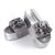​Papuci de dama, cu talpa groasa si funde decorative CK148P-GREY, Culoare (12): Gri, Marime (12): 40* - 4- Roveli