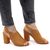 ​Sandale de dama, perforate, cu toc gros si inalt 922-CAMEL, Culoare (12): Camel, Marime (12): 38 - 4- Roveli