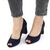 Pantofi de dama, eleganti, decupati in varf, cu toc decorat cu glitter H32-DK.BLUE, Culoare (12): Bleumarin, Marime (12): 38 - 2- Roveli