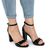 ​Sandale de dama elegante din lac,cu platforma si tocul inalt si gros YX-3-BLACK, Culoare (12): Negru, Marime (12): 39 - 4- Roveli