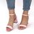 Sandale elegante de dama cu toc mic si gros 980-13-PINK, Culoare (12): Roz, Marime (12): 35** - 2- Roveli