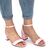 Sandale elegante de dama cu toc mic si gros 980-13-PINK, Culoare (12): Roz, Marime (12): 40** - 4- Roveli