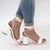 ​Sandale de dama, elegante, cu snururi si toc mediu, gros si patrat NN30-5-WHITE, Culoare (12): Alb, Marime (12): 40 - 3- Roveli