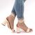 Sandale de dama, elegante, cu snururi si toc mediu, gros si patrat NN30-5-NUDE, Culoare (12): Nude, Marime (12): 38 - 3- Roveli
