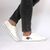 Tenisi de dama, cu broderie pe lateral, usori si confortabili X-1453-WHITE, Culoare (12): Alb, Multicolor, Marime (12): 36 - 3- Roveli