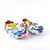 ​Papuci de dama, flip- flops, cu talpa rotunjita FLOWER-15-MULTICOLOR, Culoare (12): Alb, Multicolor, Marime (12): 41* - 2- Roveli