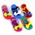 Sandale de copii, flip-flops, cu fundita si elastic la spate #258-BLUE, Culoare (12): Alb, Negru, Albastru, Marime (12): 25 - 2- Roveli