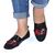 Espadrile de dama, din denim, brodate, cu banda elastica P208-1-BLACK, Culoare (12): Multicolor, Marime (12): 39 - 3- Roveli