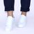 Pantofi casual de dama, confortabili si usori LB632-1-WHITE/SILVER, Culoare (12): Alb, Marime (12): 37** - 2- Roveli