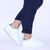 Pantofi casual de dama, confortabili si usori LB632-1-WHITE/SILVER, Culoare (12): Alb, Marime (12): 37** - 4- Roveli