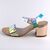 ​Sandale de dama, aurii, cu toc mediu, patrat W2018-3-GOLD, Culoare (12): Multicolor, Marime (12): 38** - 3- Roveli