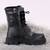 Ghete imblanite de copii, cu talpa groasa  CH996-BLACK, Culoare (12): Negru, Marime (12): 33 - 5- Roveli