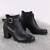 Botine de dama, cu elastice laterale si bareta reglabila 52075A-BLACK, Culoare (12): Negru, Marime (12): 37 - 2- Roveli