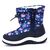 Cizme de copii, imblanite, cu modele geometrice 528-3-BLUE/PINK, Culoare (12): Albastru, Roz, Marime (12): 35 - 4- Roveli