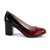 Pantofi de dama lacuiti, cu varf rotunjit si toc mediu, in degrade SH500A-RED/BLACK, Culoare (12): Negru, Rosu, Marime (12): 36 - 3- Roveli