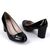 Pantofi de dama lacuiti, cu varf rotunjit si toc mediu SH500-BLACK, Culoare (12): Negru, Marime (12): 36 - 4- Roveli