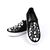 Espadrile de copii accesorizate,  comode si usoare D001-2-BLACK/SILVER, Culoare (12): Argintiu, Alb, Negru, Marime (12): 35 - 2- Roveli