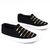 Espadrile de copii accesorizate,  comode si usoare D002-1-BLACK/GOLD, Culoare (12): Alb, Negru + Gold, Marime (12): 32 - 2- Roveli