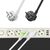 Prelungitor 2 metri, 3 prize, 3 x slot USB, 2500W, doua culori - 3- Roveli