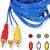 Cablu conectare E040, audio/video, RCA, 150cm - 4- Roveli