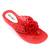 ​Papuci de dama, flip -flop , cu decor floare LB-A52-RED, Culoare (12): Rosu, Marime (12): 40 - - Roveli