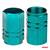 Set 4 capacele auto pentru ventil, din aluminiu, model Hexagon, culoare Verde - 3- Roveli