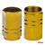 Set 4 capacele auto pentru ventil, din aluminiu, model Hexagon, culoare Galben - 3- Roveli