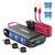Dispozitiv Auto Premium 3in1, Splitter Bricheta, Incarcator USB/USB-C, Voltmetru Digital, alimentare 12V-24V - - Roveli
