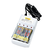 Incarcator pentru baterii tip AA/AAA, 4 sloturi, LED, 220/1.2V - 6- Roveli